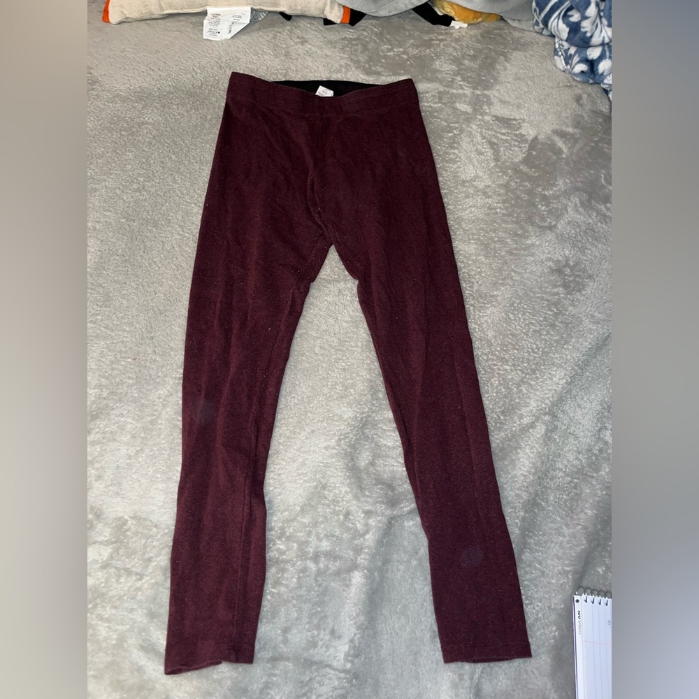 marroon leggings
